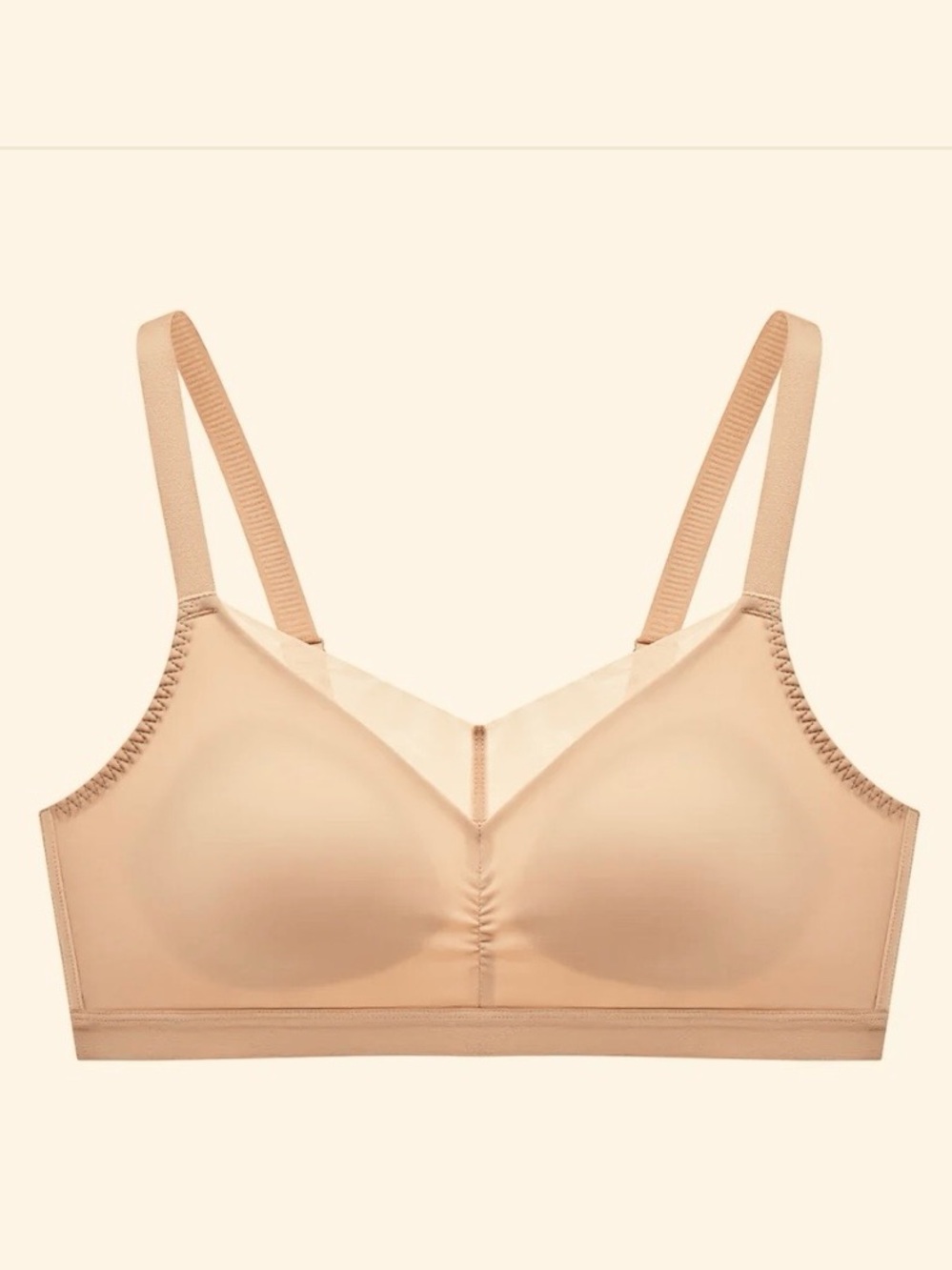 Understance - Smooth Nude Wireless Bra - Lightweight Comfort - Teddy Bear